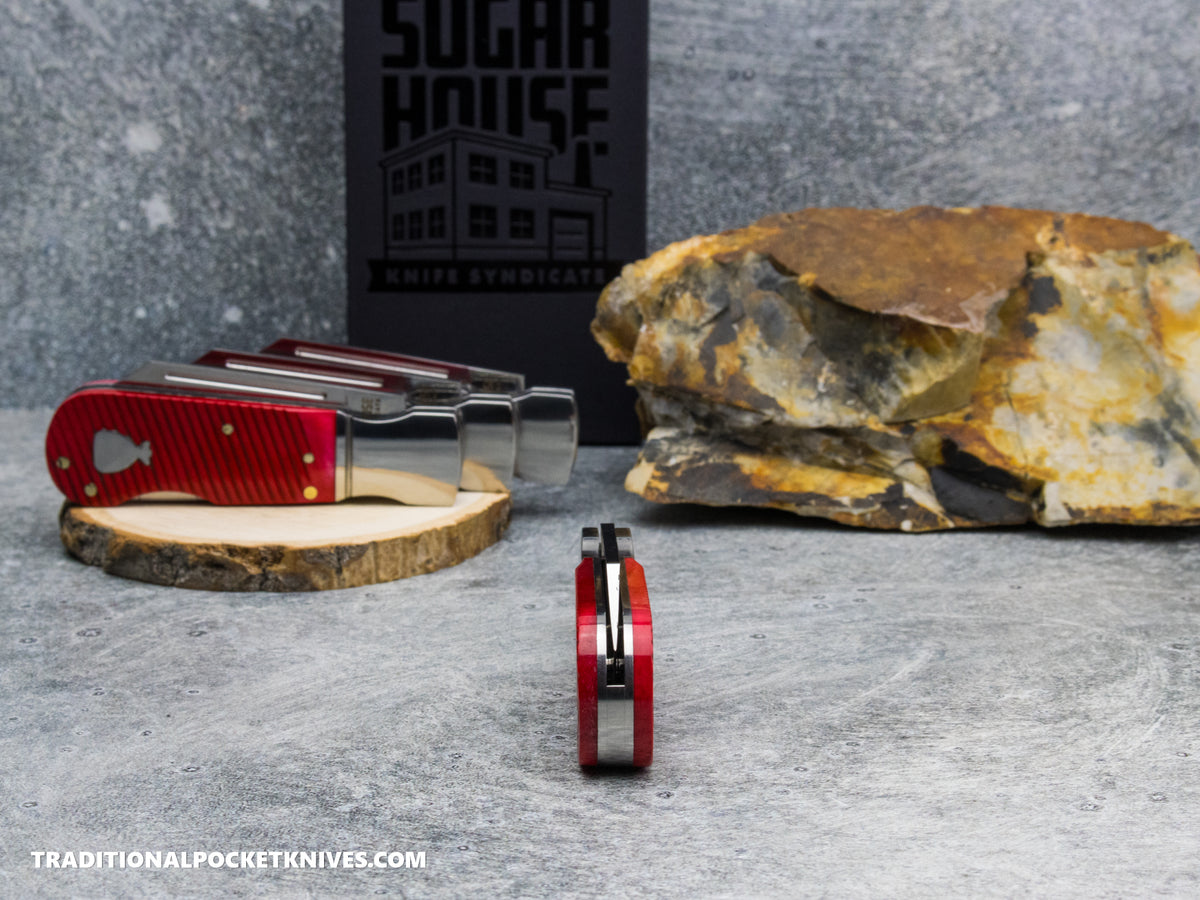 Finch Pretty Boy Bloodline Red Sawcut Bone - Sugar House Knife Syndicate Series