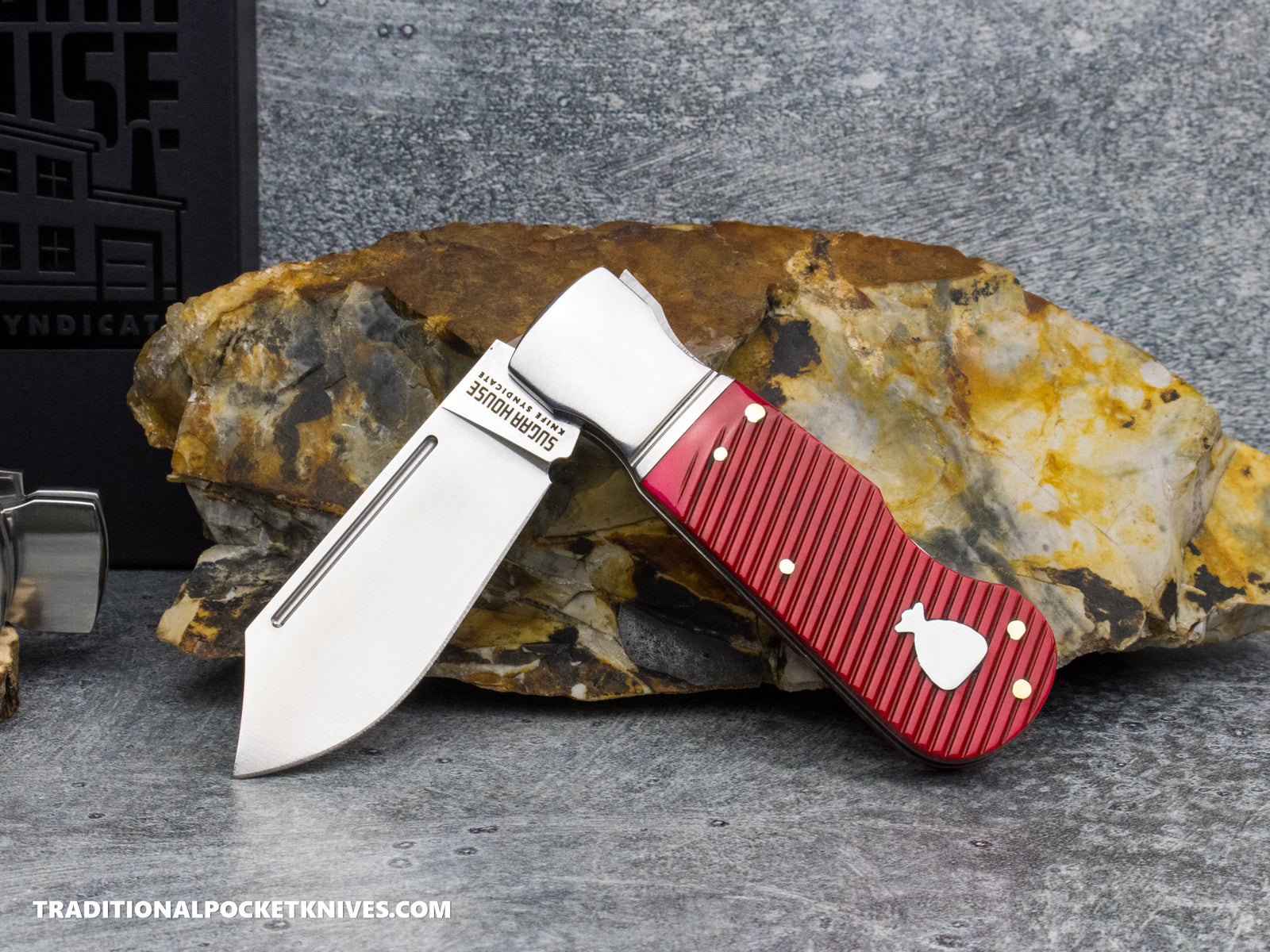 Finch Pretty Boy Bloodline Red Sawcut Bone - Sugar House Knife Syndicate Series