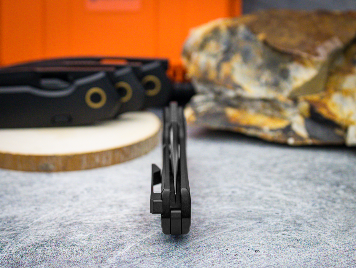 Vosteed Psyop Black Curved Titanium Black Stonewash Elmax
