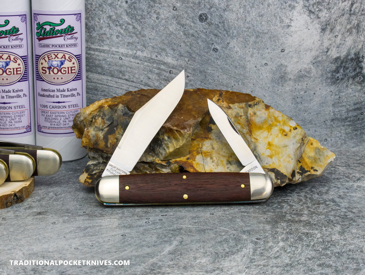 Great Eastern Cutlery #981226 Tidioute Cutlery Texas Stogie Purple Heart Wood