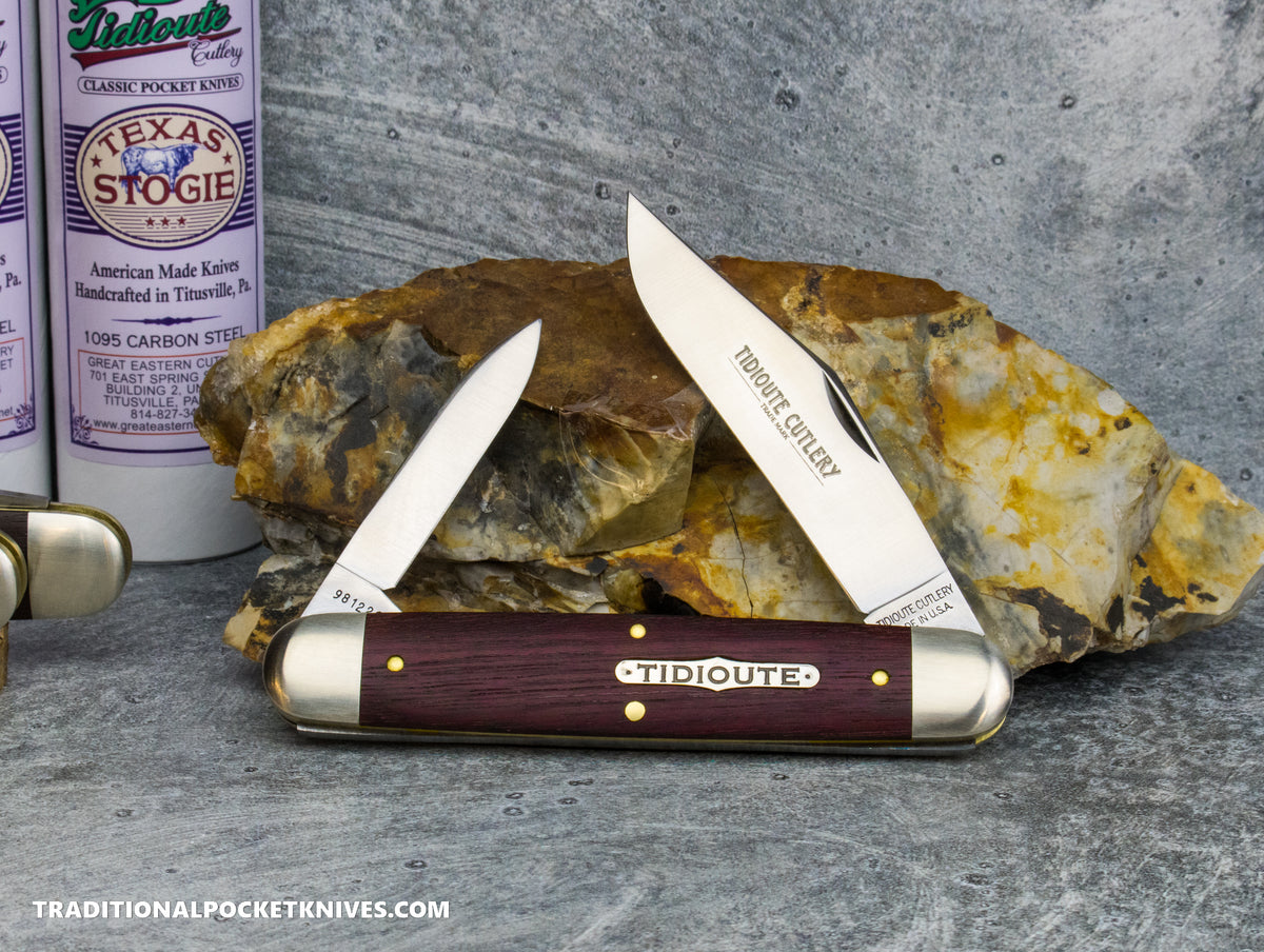 Great Eastern Cutlery #981226 Tidioute Cutlery Texas Stogie Purple Heart Wood