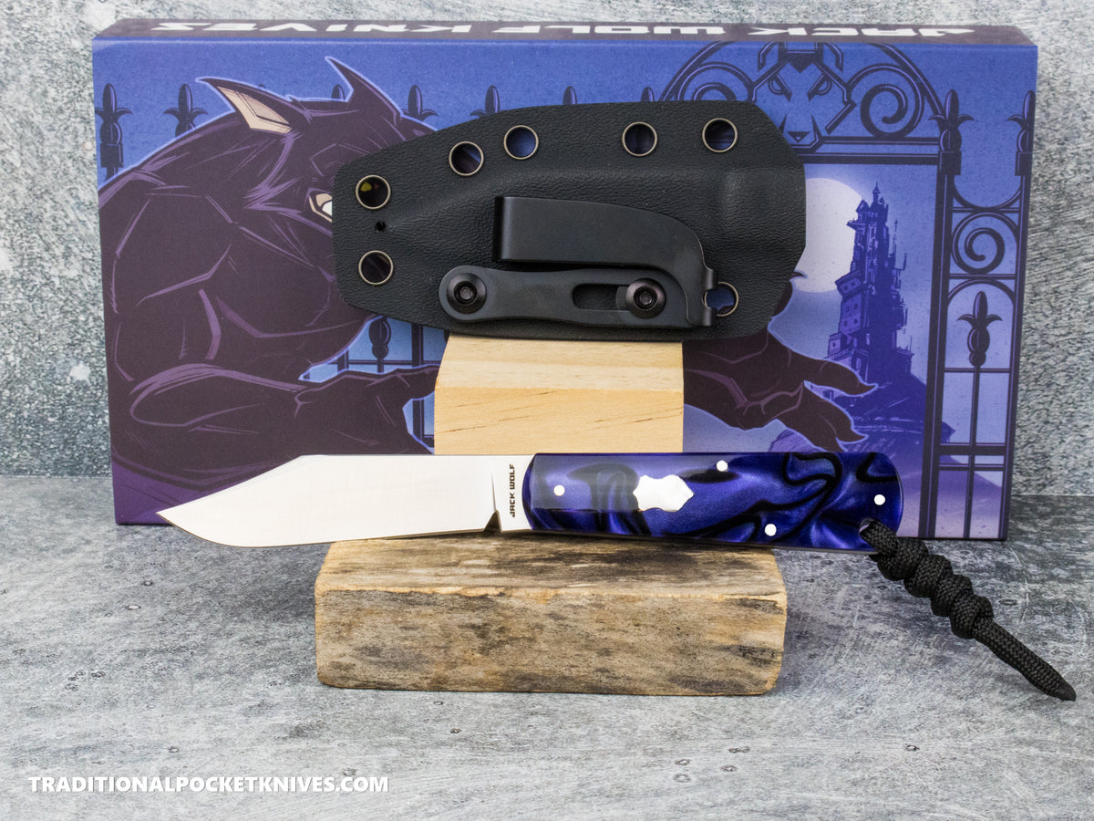 Jack Wolf Knives Gateway FIXedc Kirinite Purple Wave