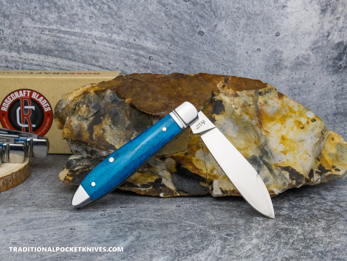 RoseCraft Blades Tanasi Lake Tear Drop Bora Bora Blue Bone (RCT017)