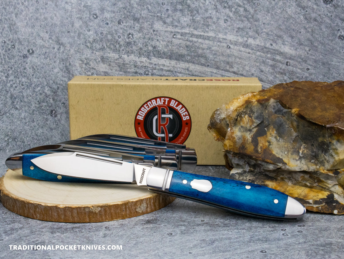 RoseCraft Blades Tanasi Lake Tear Drop Bora Bora Blue Bone (RCT017)