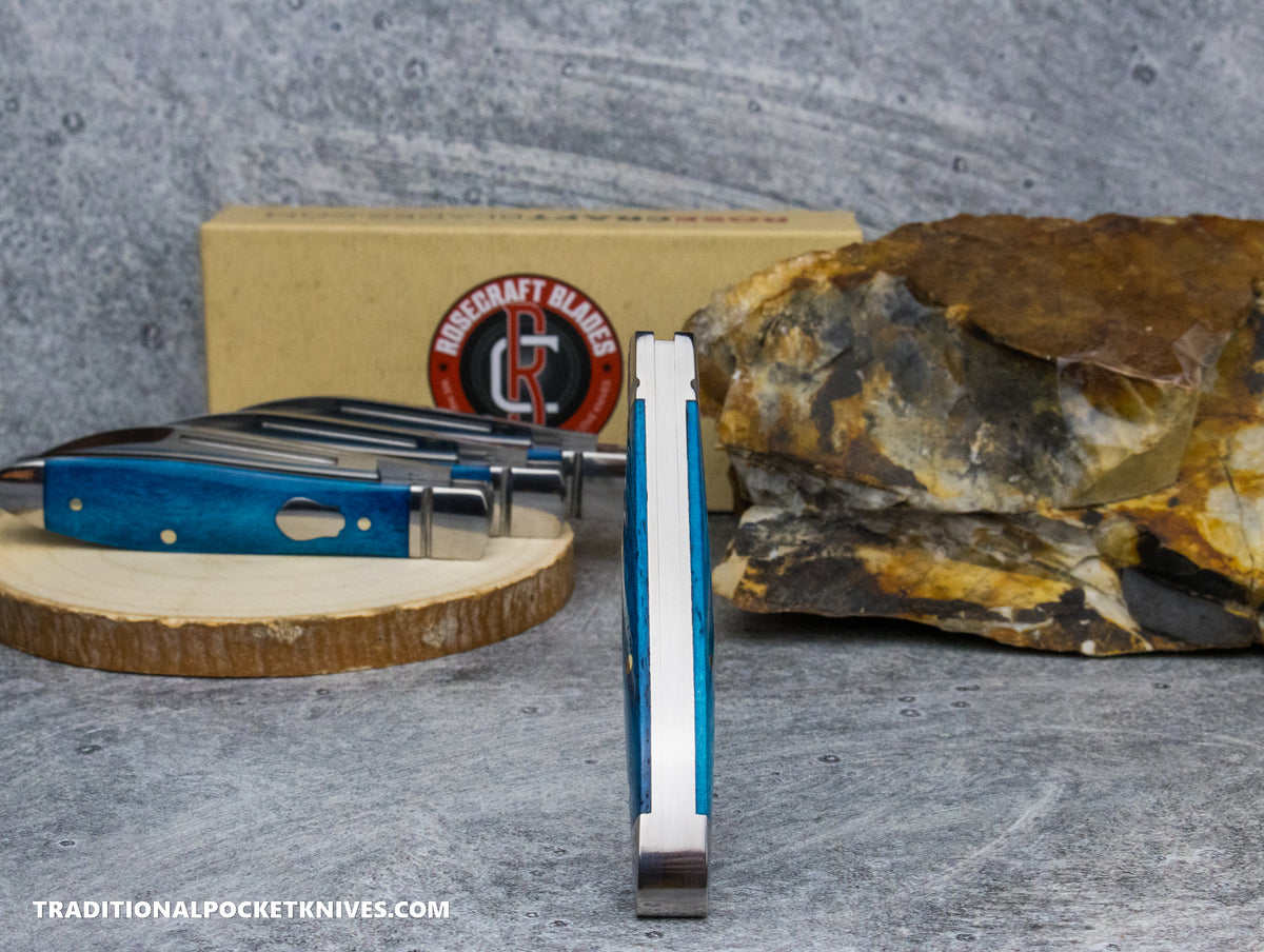 RoseCraft Blades Tanasi Lake Tear Drop Bora Bora Blue Bone (RCT017)