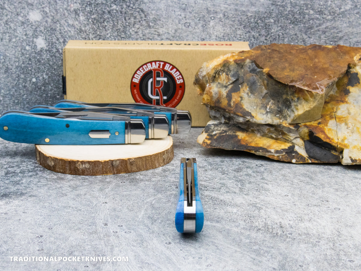 RoseCraft Blades Buffalo River Jack Bora Bora Blue Bone (RCT030-BBB)