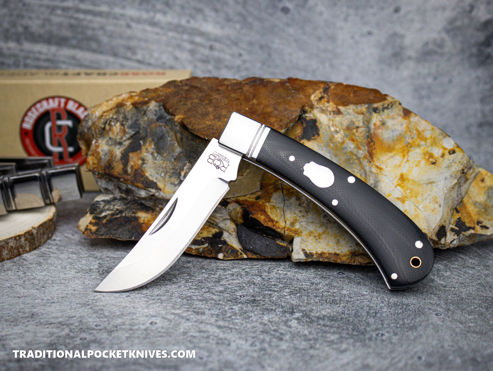 RoseCraft Blades Little Riverbend Skinner Black Micarta (RCT001-BM)