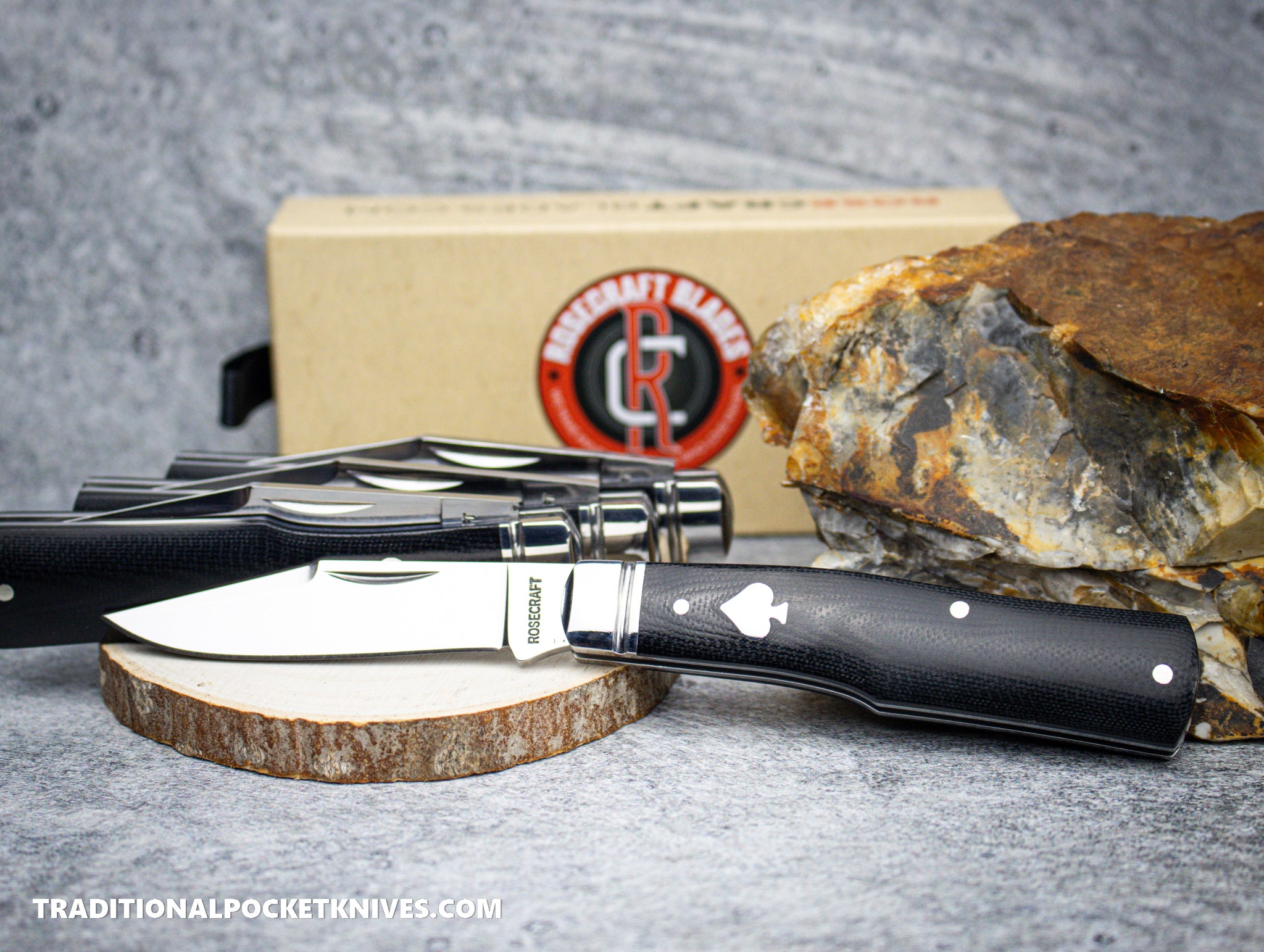 RoseCraft Blades Savage Creek Gunstock Black Micarta (RCT014) - C