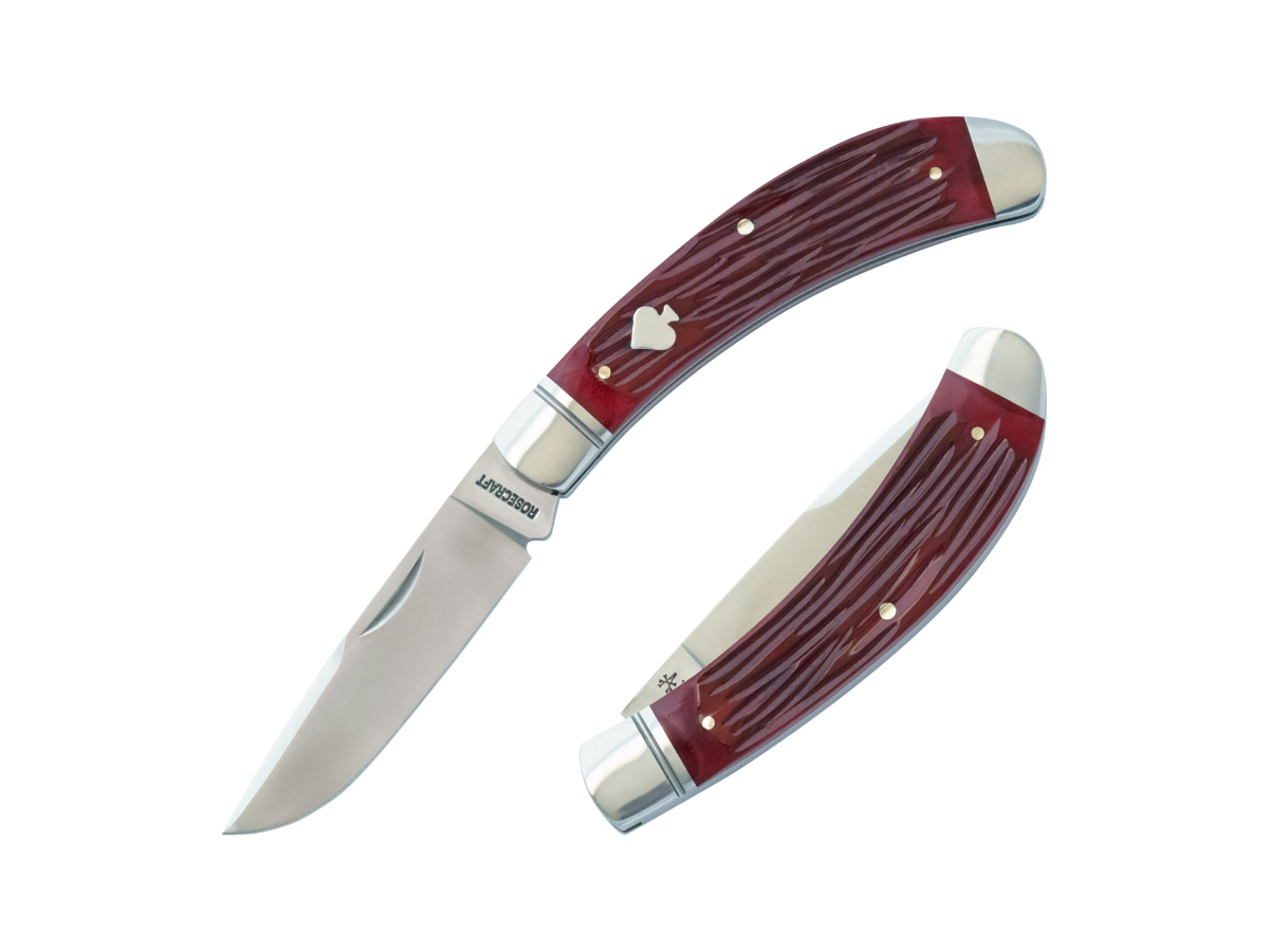 RoseCraft Blades Obed Creek Bow Trapper Red Jigged Bone (RCT015-RJB)
