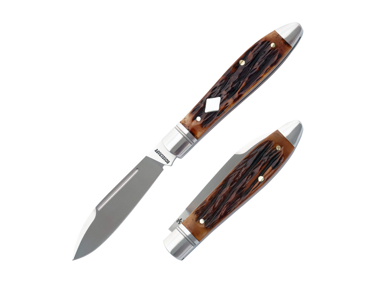RoseCraft Blades Tanasi Lake Tear Drop Dapper Jigged Bone (RCT017-DJB)