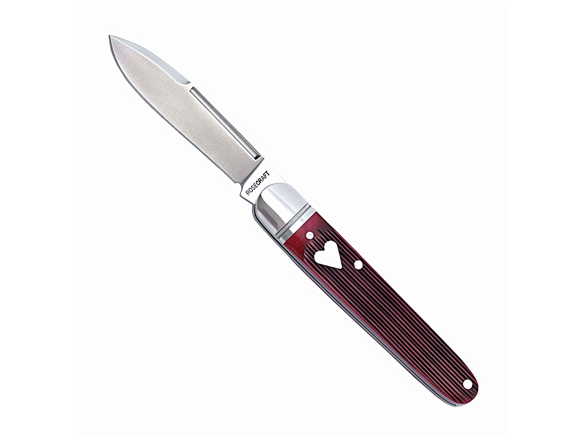 RoseCraft Blades Tuckahoe Jack Red Barnboard Jigged Bone (RCT032-RJB)