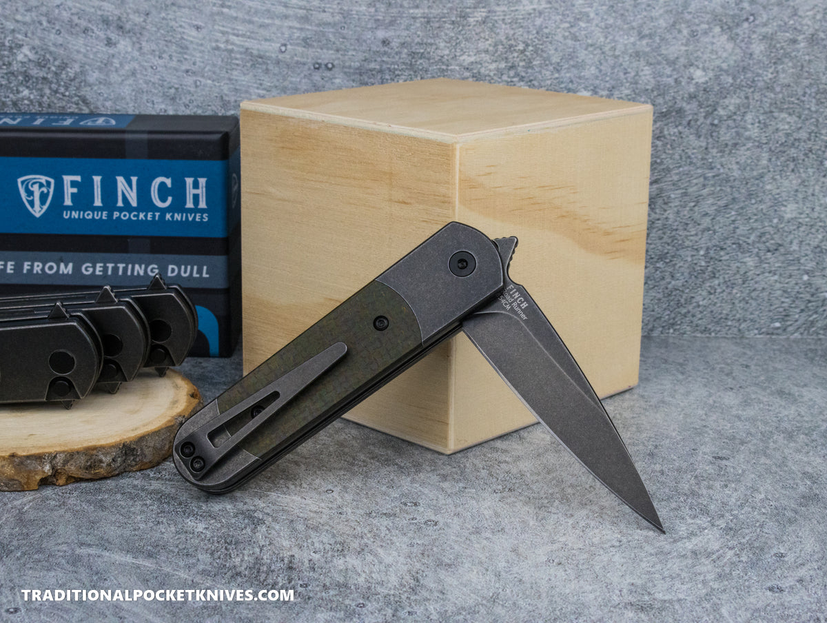 Finch RoadRunner Button Lock Swamp Ranger Micarta