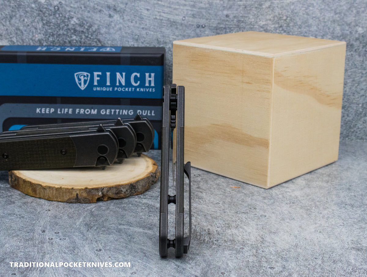 Finch RoadRunner Button Lock Swamp Ranger Micarta
