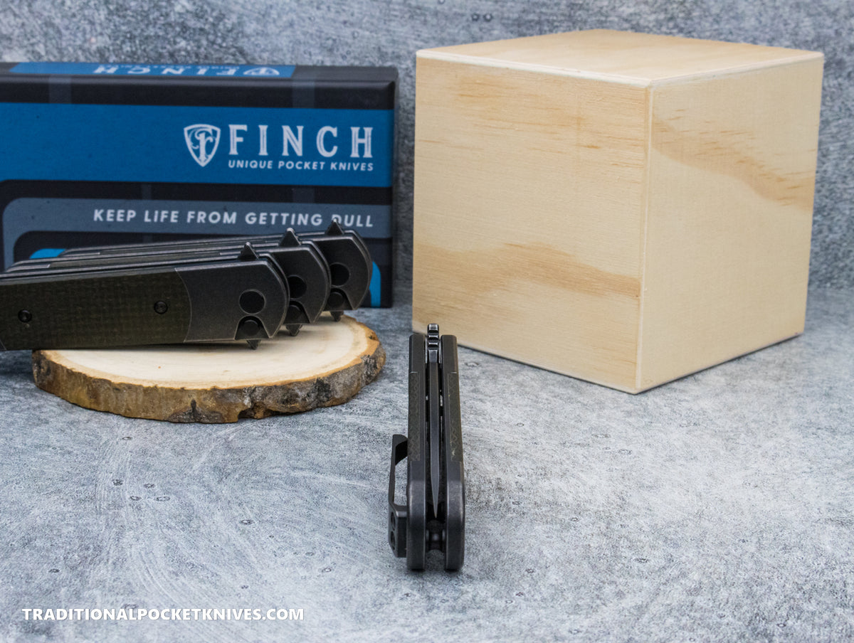 Finch RoadRunner Button Lock Swamp Ranger Micarta