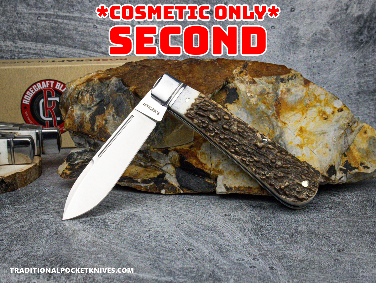COSMETIC SECONDS: RoseCraft Blades Nolichucky Jack Stag (RCT011-STG)