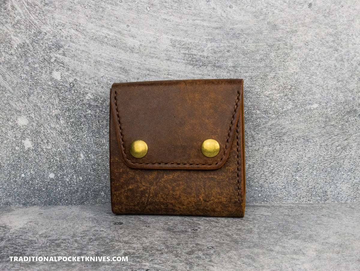 Sage Grouse Leather Cutler&#39;s Wallet &quot;Tobacco Habana/Whiskey Buttero&quot;