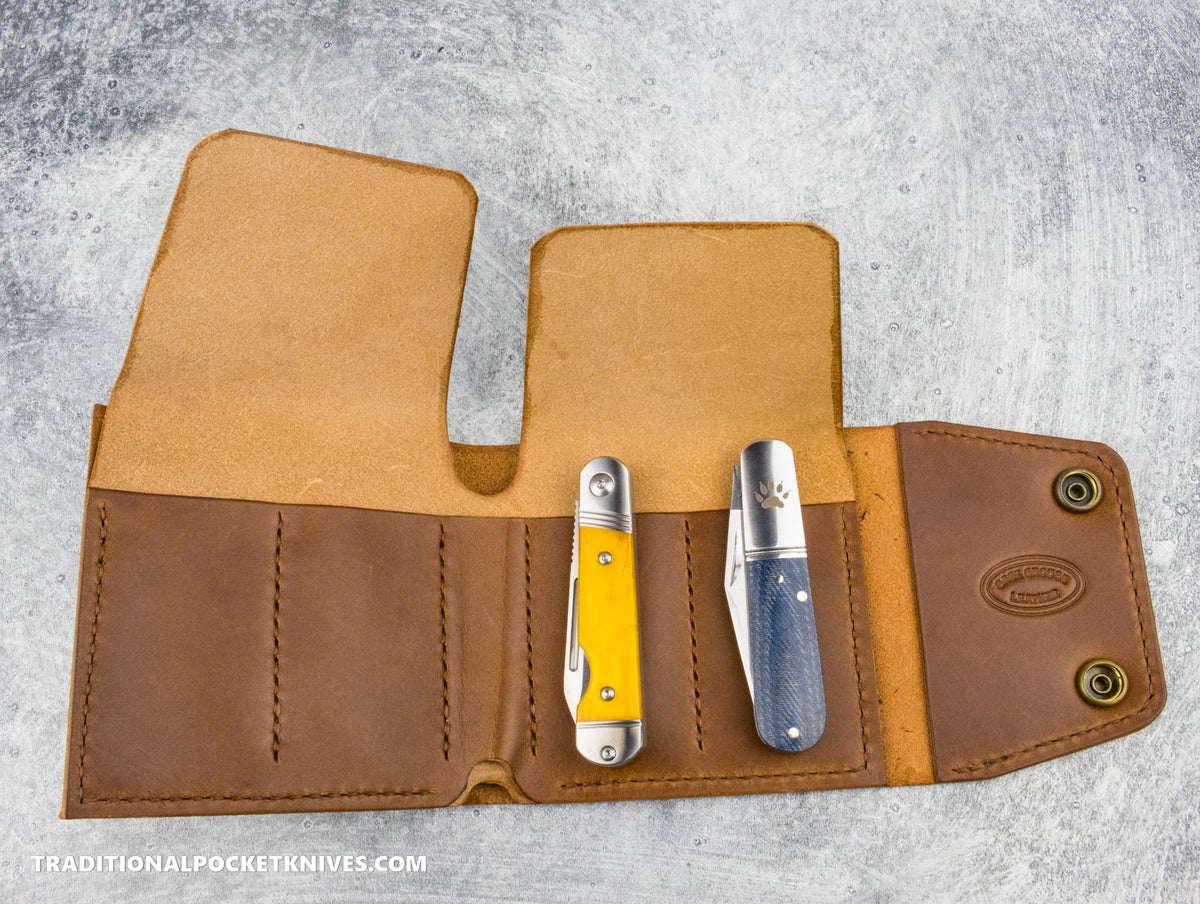 Sage Grouse Leather Cutler&#39;s Wallet &quot;Tobacco Habana/Whiskey Buttero&quot;