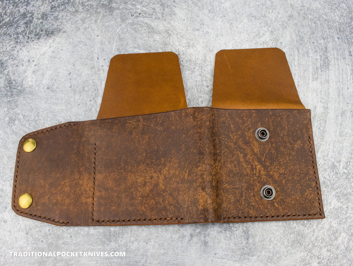 Sage Grouse Leather Cutler&#39;s Wallet &quot;Tobacco Habana/Whiskey Buttero&quot;