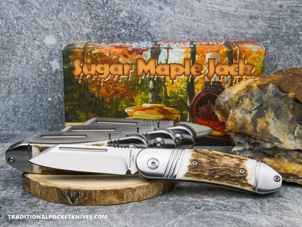 Sugar Maple Jack: Stag - Modified Sheepsfoot 154CM