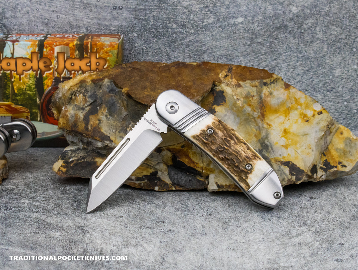 Sugar Maple Jack: Stag - Modified Sheepsfoot 154CM