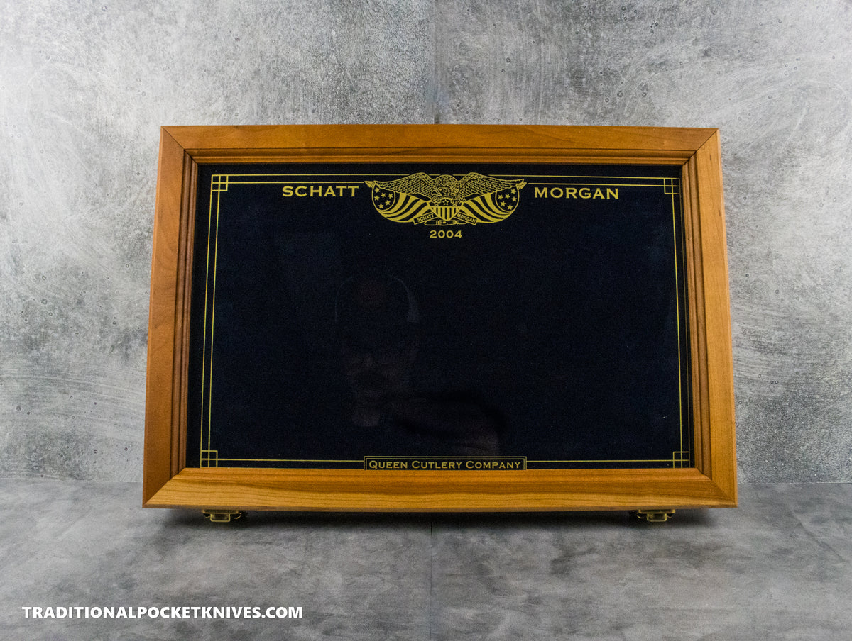 Schatt&amp;Morgan Cutlery Original 2004 Knife Display Case - Cherrywood