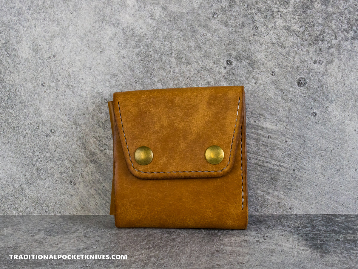 Sage Grouse Leather Cutler's Wallet "Cognac Pueblo / Whiskey Buttero"