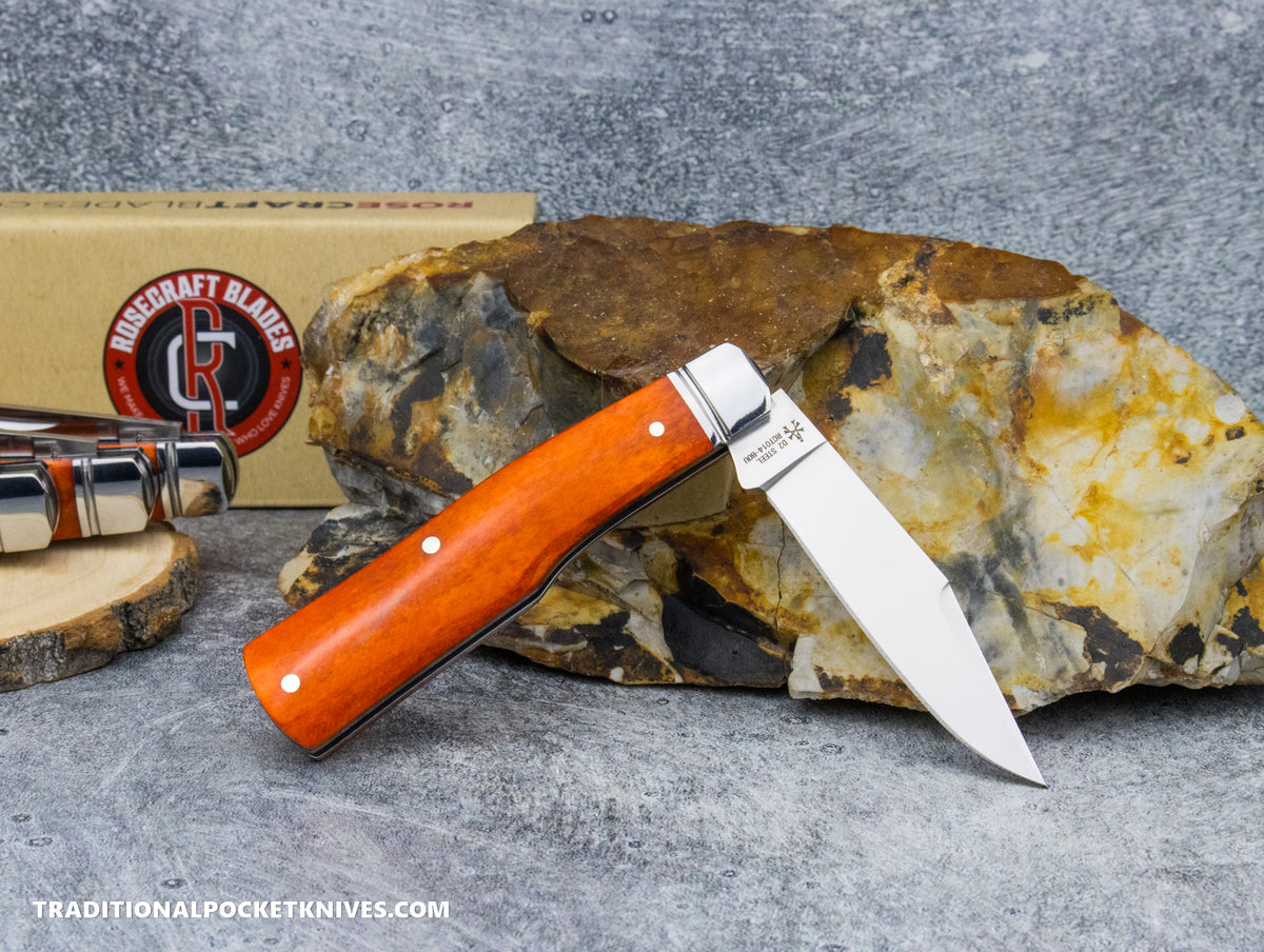 RoseCraft Blades (C. Risner Cutlery / TPK Exclusive) Savage Creek Gunstock Bourbon Bone (RCT014-BOU)