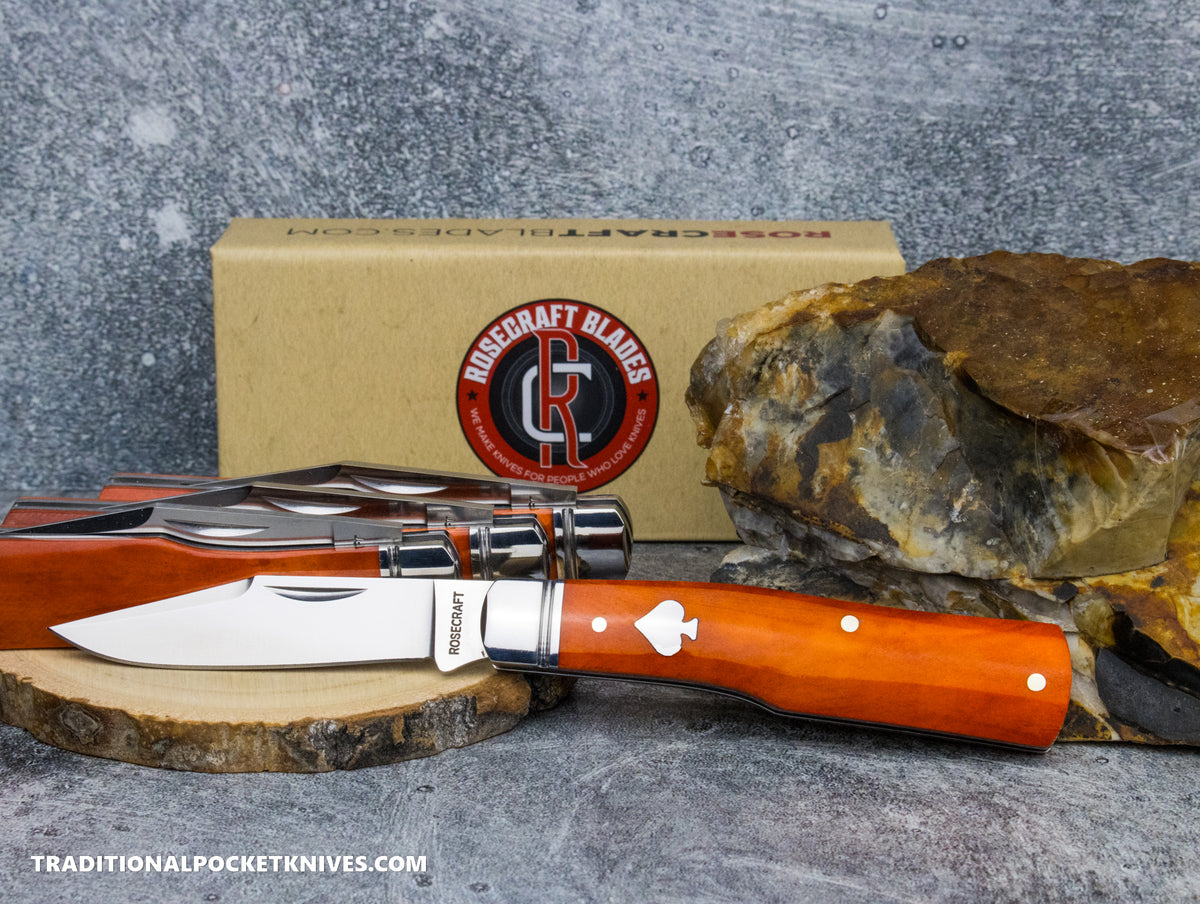 RoseCraft Blades (C. Risner Cutlery / TPK Exclusive) Savage Creek Gunstock Bourbon Bone (RCT014-BOU)