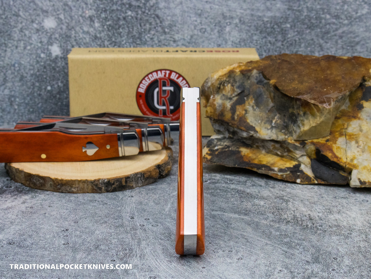 RoseCraft Blades (C. Risner Cutlery / TPK Exclusive) Savage Creek Gunstock Bourbon Bone (RCT014-BOU)