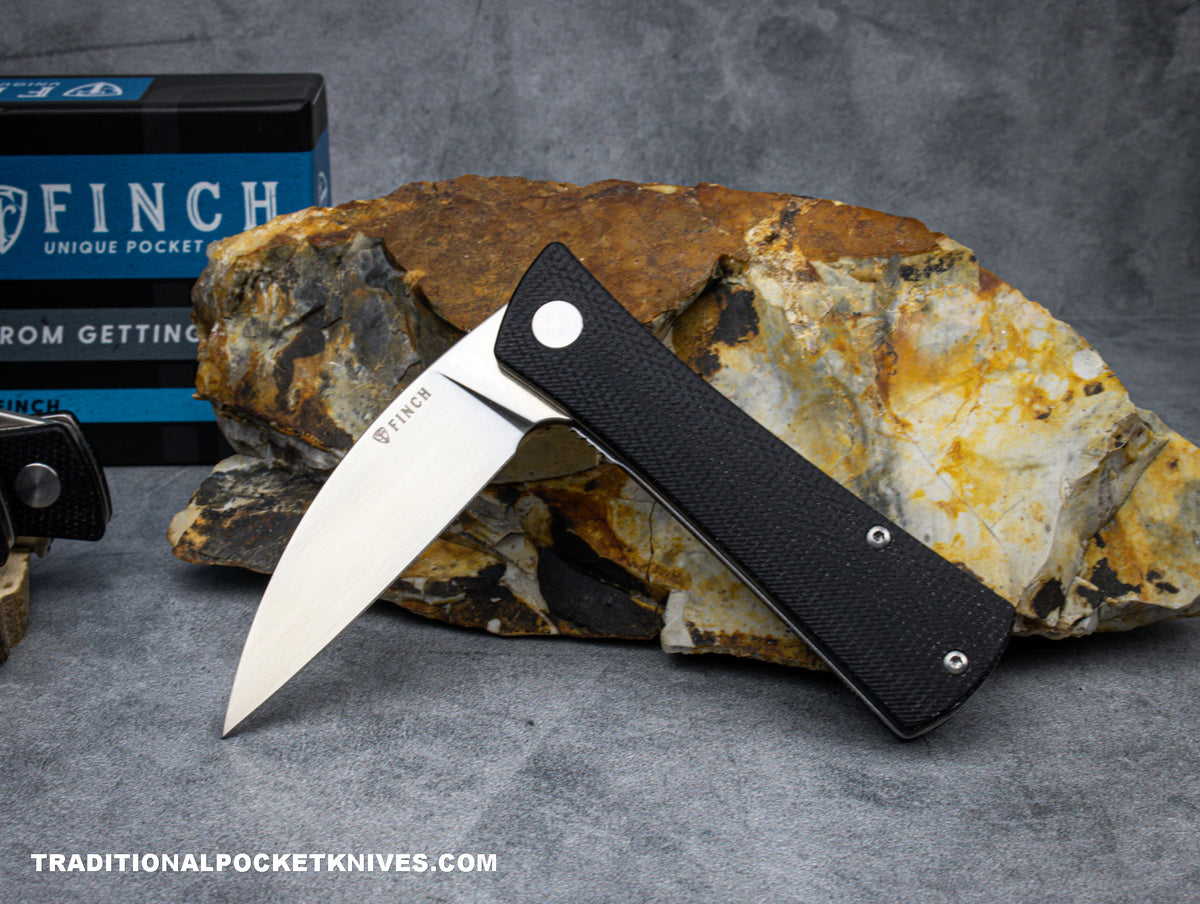 Finch Shiv Shadow Black Micarta