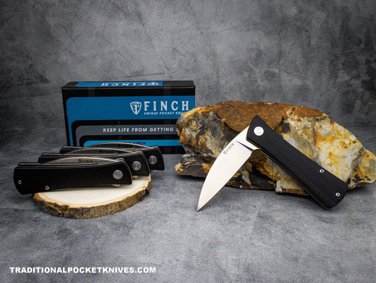 Finch Shiv Shadow Black Micarta