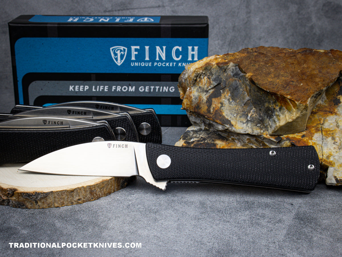 Finch Shiv Shadow Black Micarta