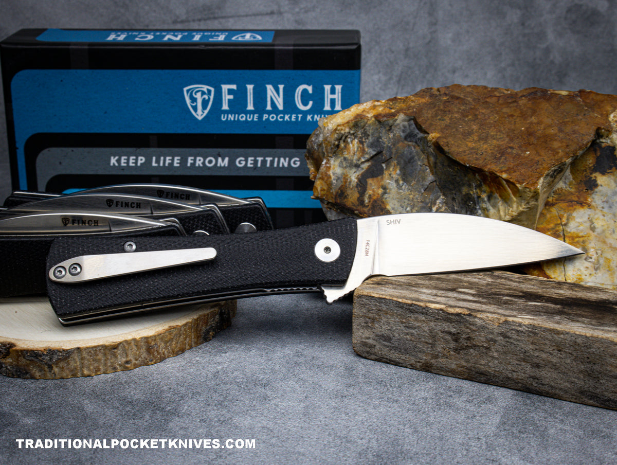 Finch Shiv Shadow Black Micarta