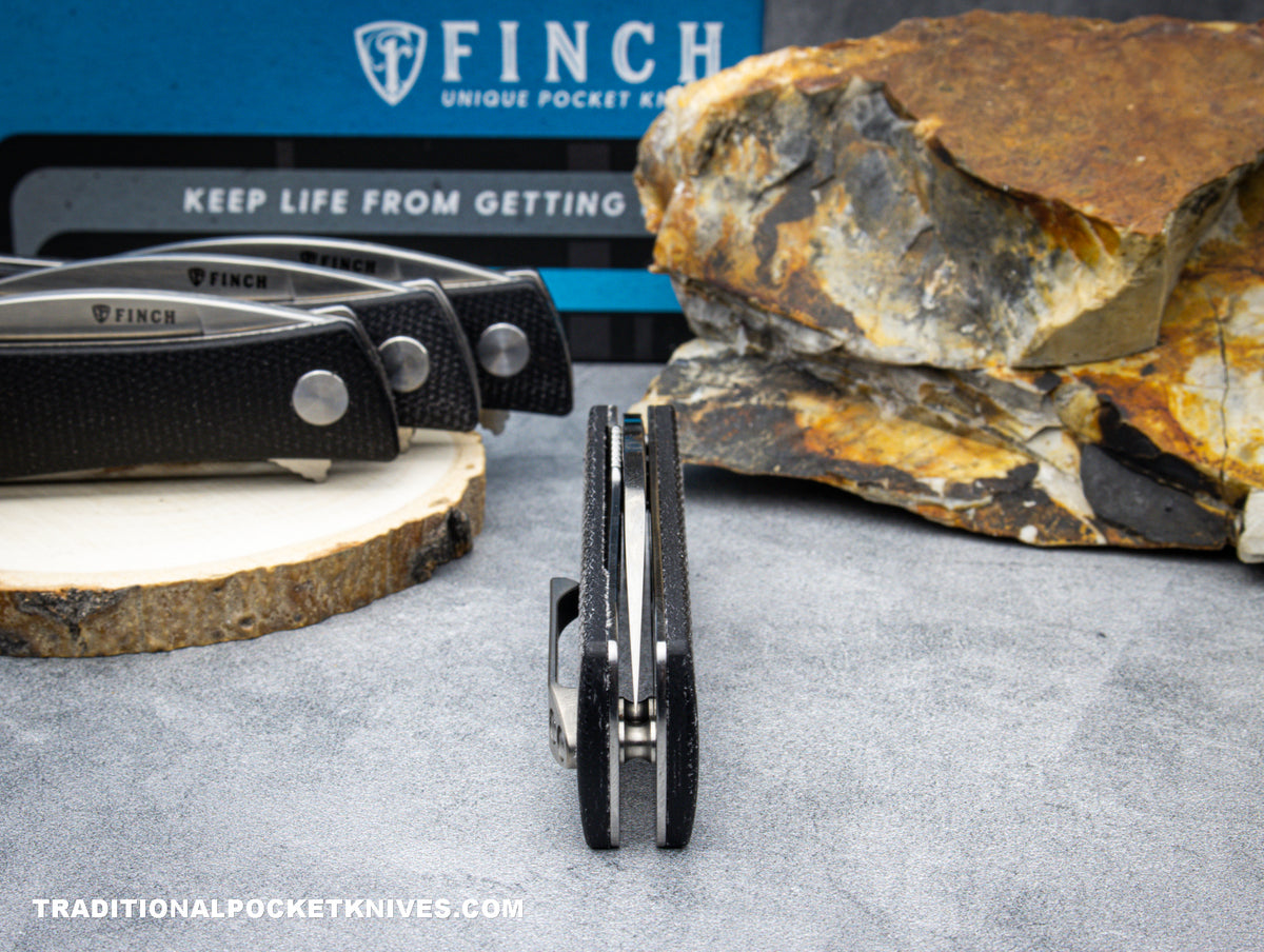 Finch Shiv Shadow Black Micarta