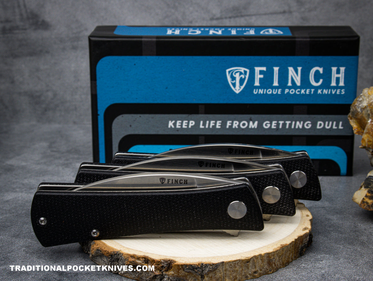 Finch Shiv Shadow Black Micarta