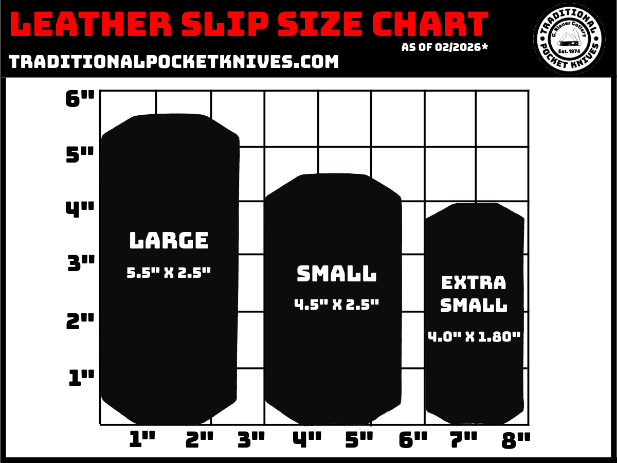 C. Risner Cutlery Premium Logo Leather Knife Slip Small - Buck Brown Buttero