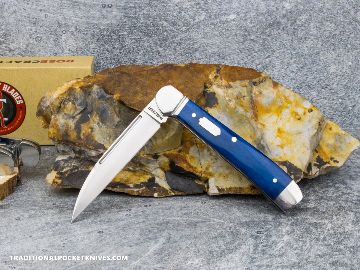 RoseCraft Blades Snake Creek Copperhead Vintage Blue Bone (RCT035-VBB)