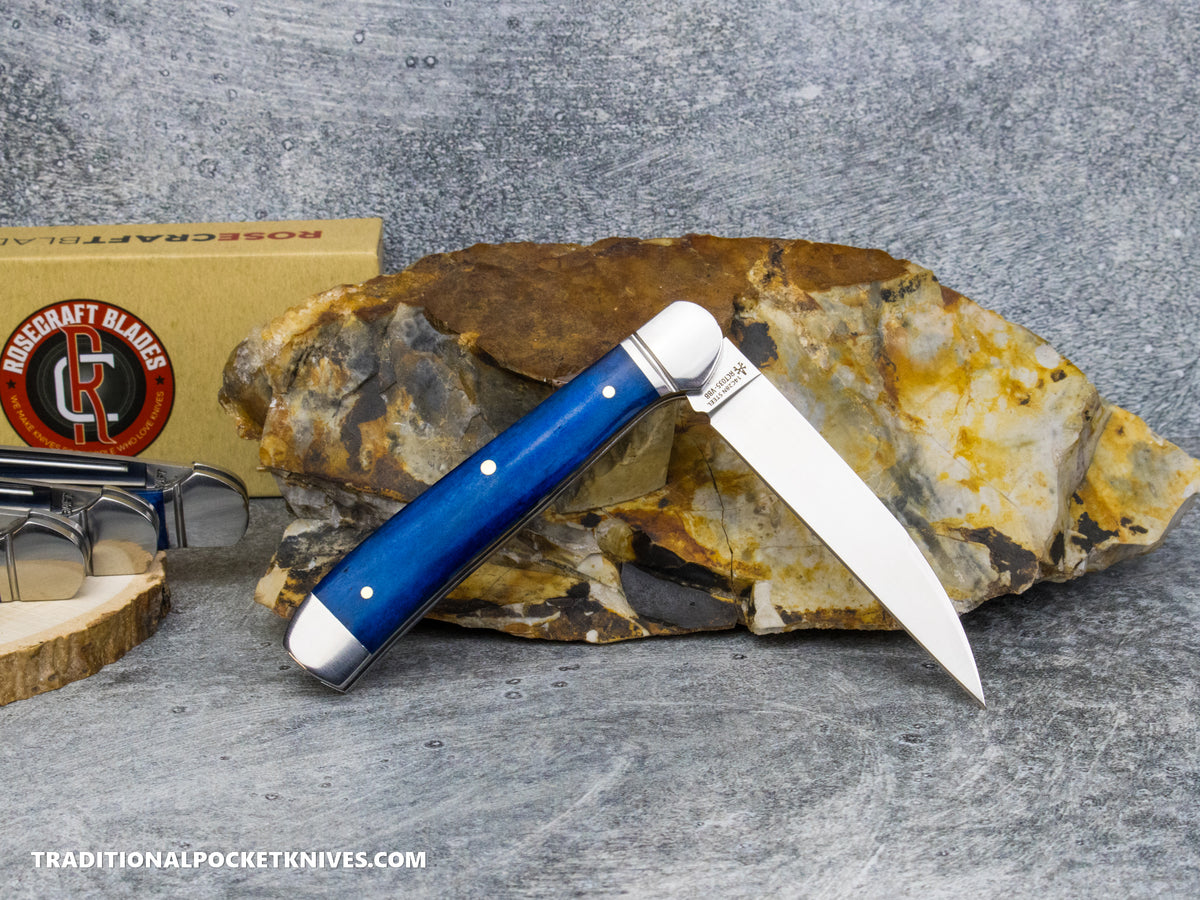 RoseCraft Blades Snake Creek Copperhead Vintage Blue Bone (RCT035-VBB)