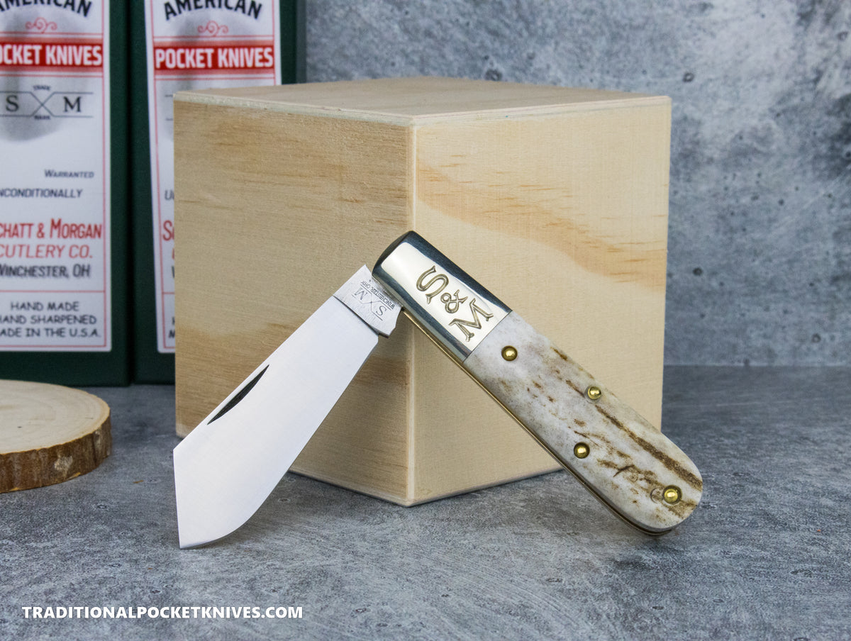 Cooper Cutlery Schatt&amp;Morgan Cutlery #69 Cotton Barlow Stag #3 (CB-S)