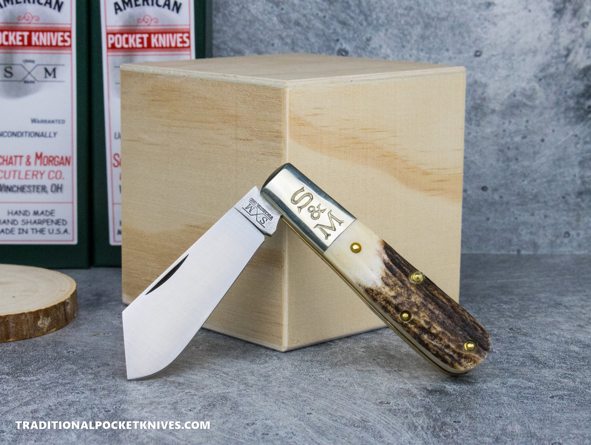 Cooper Cutlery Schatt&amp;Morgan Cutlery #69 Cotton Barlow Stag #5 (CB-S)