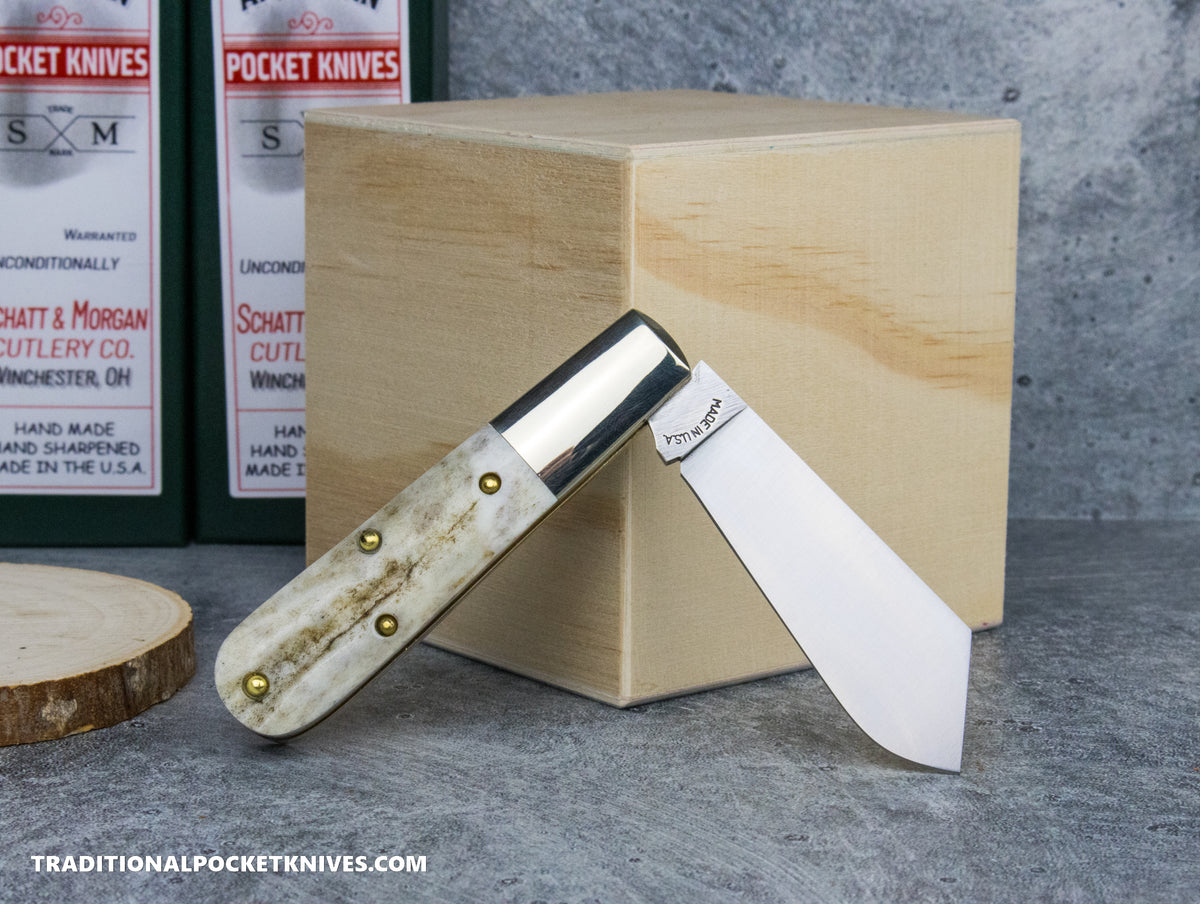 Cooper Cutlery Schatt&amp;Morgan Cutlery #69 Cotton Barlow Stag #3 (CB-S)