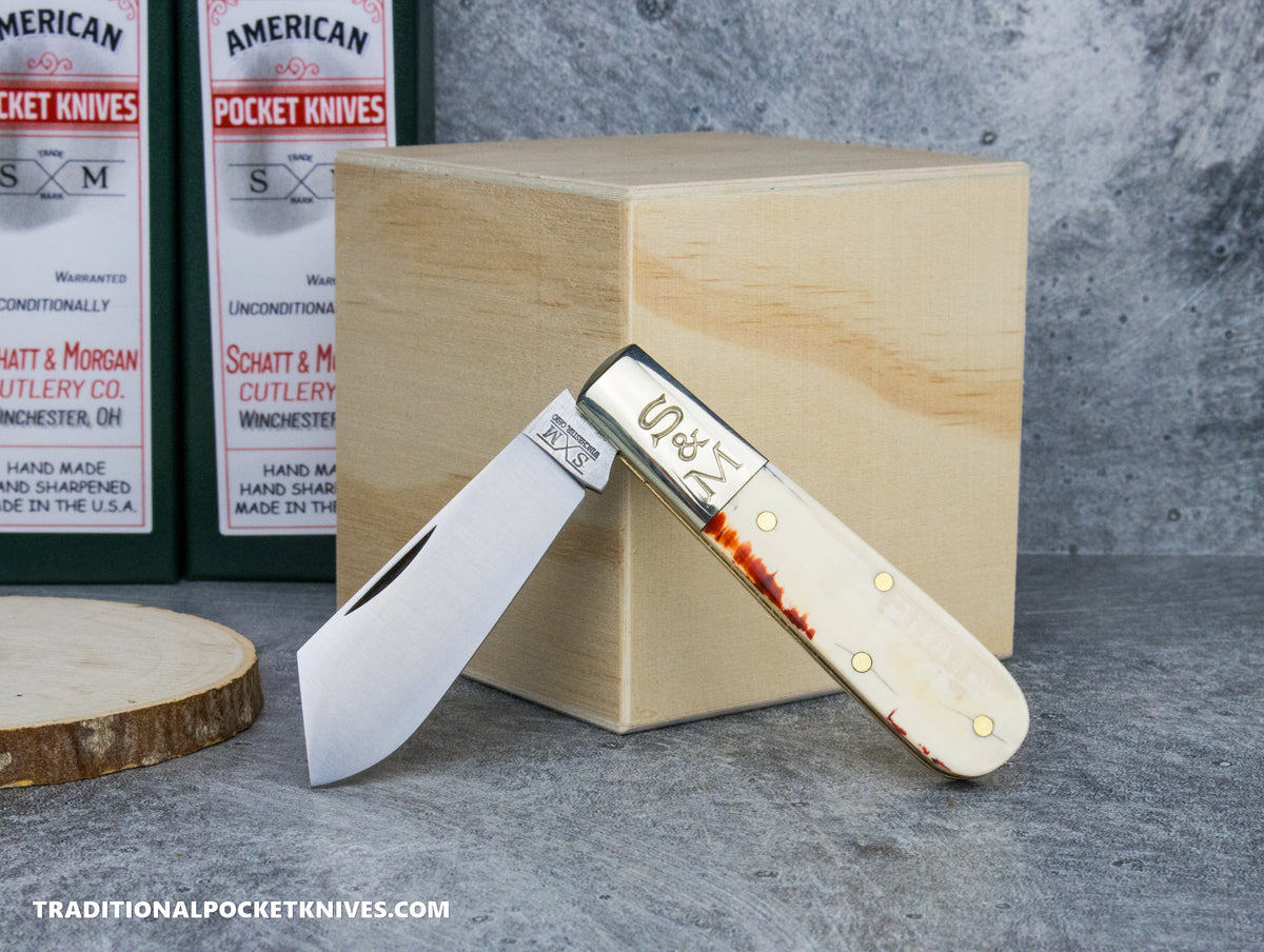 Cooper Cutlery Schatt&amp;Morgan Cutlery #69 Cotton Barlow Mammoth Red Bone #2 (CB-M)