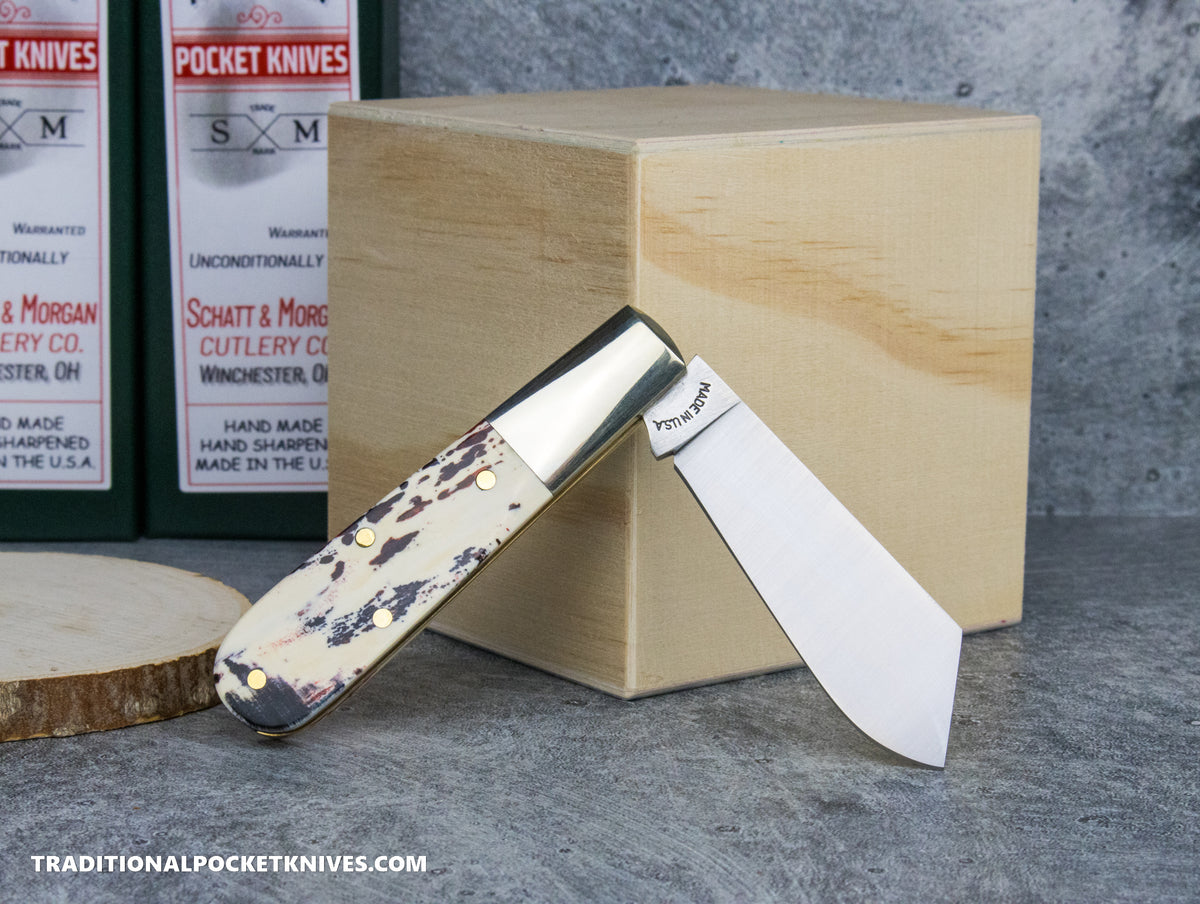 Cooper Cutlery Schatt&amp;Morgan Cutlery #69 Cotton Barlow Mammoth Red Bone #2 (CB-M)