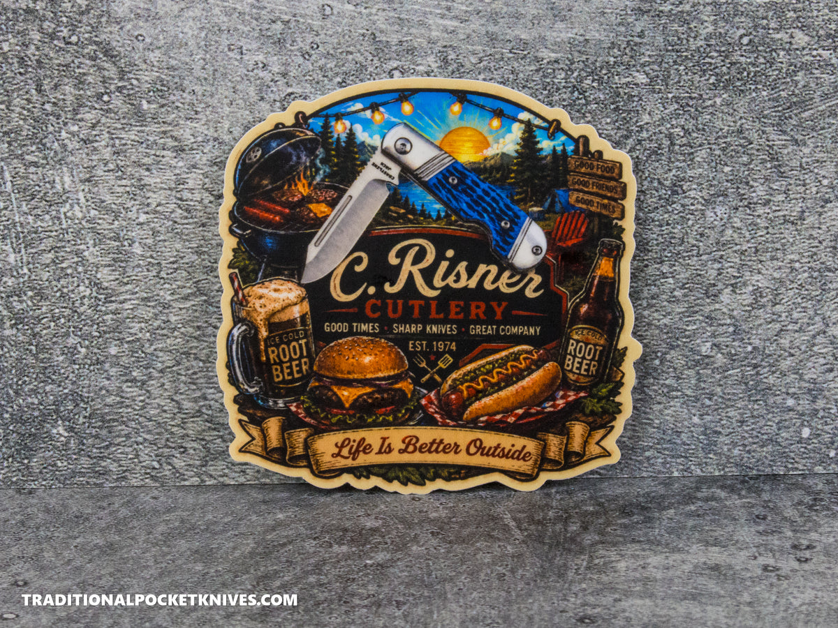 C. Risner Cutlery "Life is Better Outside" Sticker