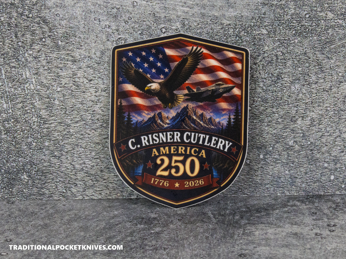 C. Risner Cutlery "America 250" Sticker