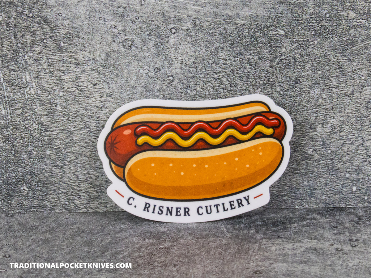 C. Risner Cutlery "Hotdog" Sticker