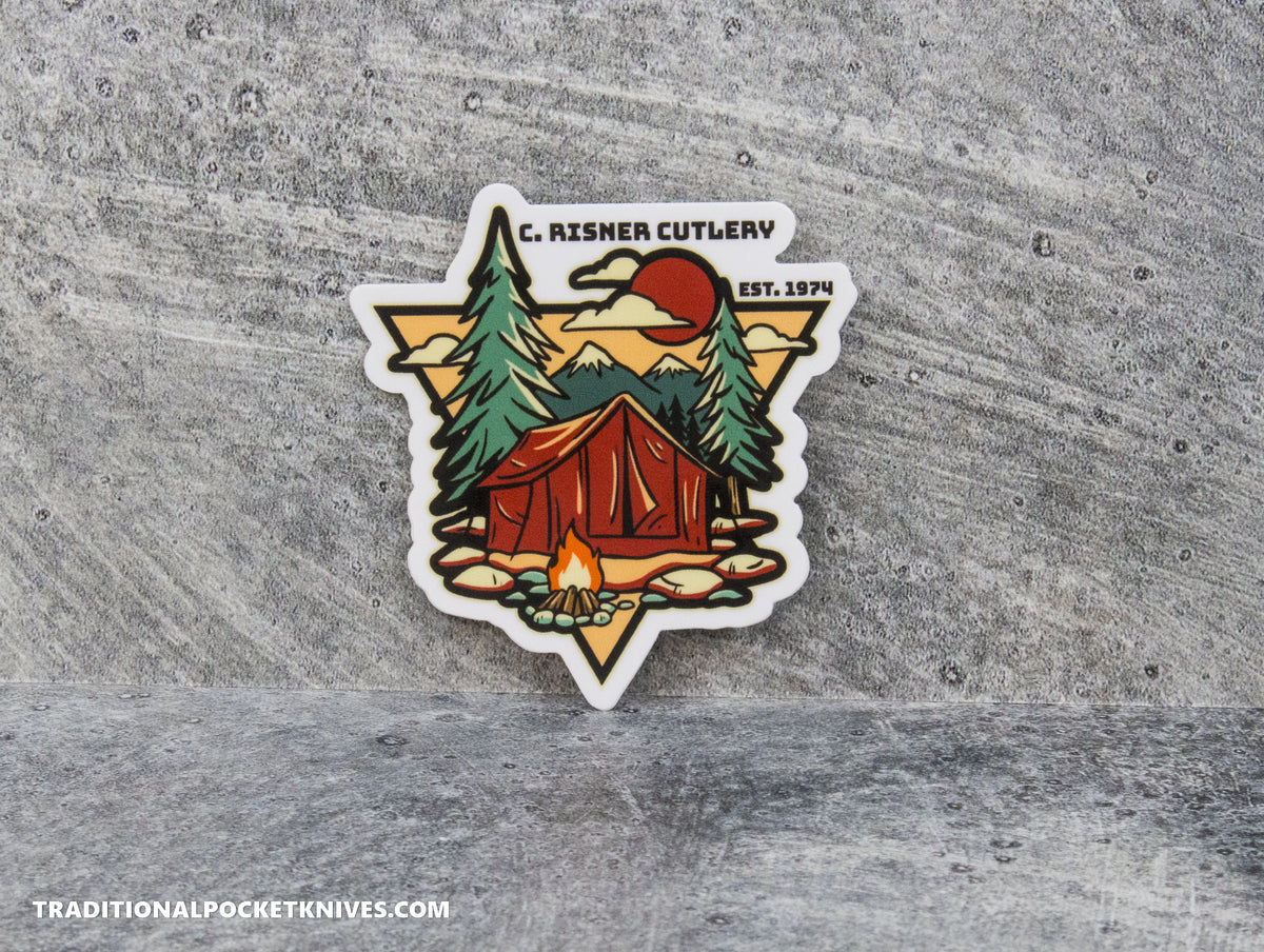C. Risner Cutlery &quot;Scarlet Peaks&quot; Sticker