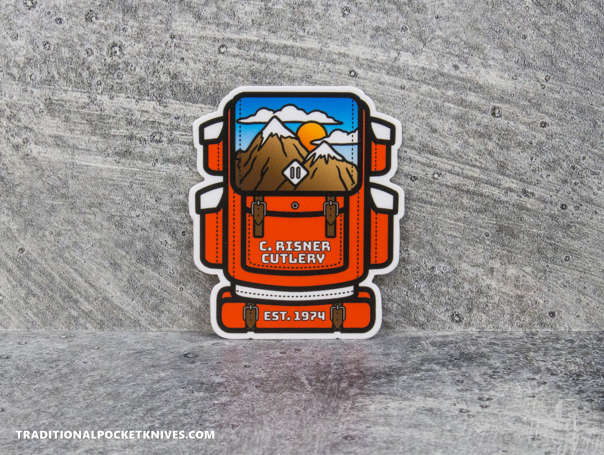 C. Risner Cutlery &quot;Outdoor Backpack&quot; Sticker