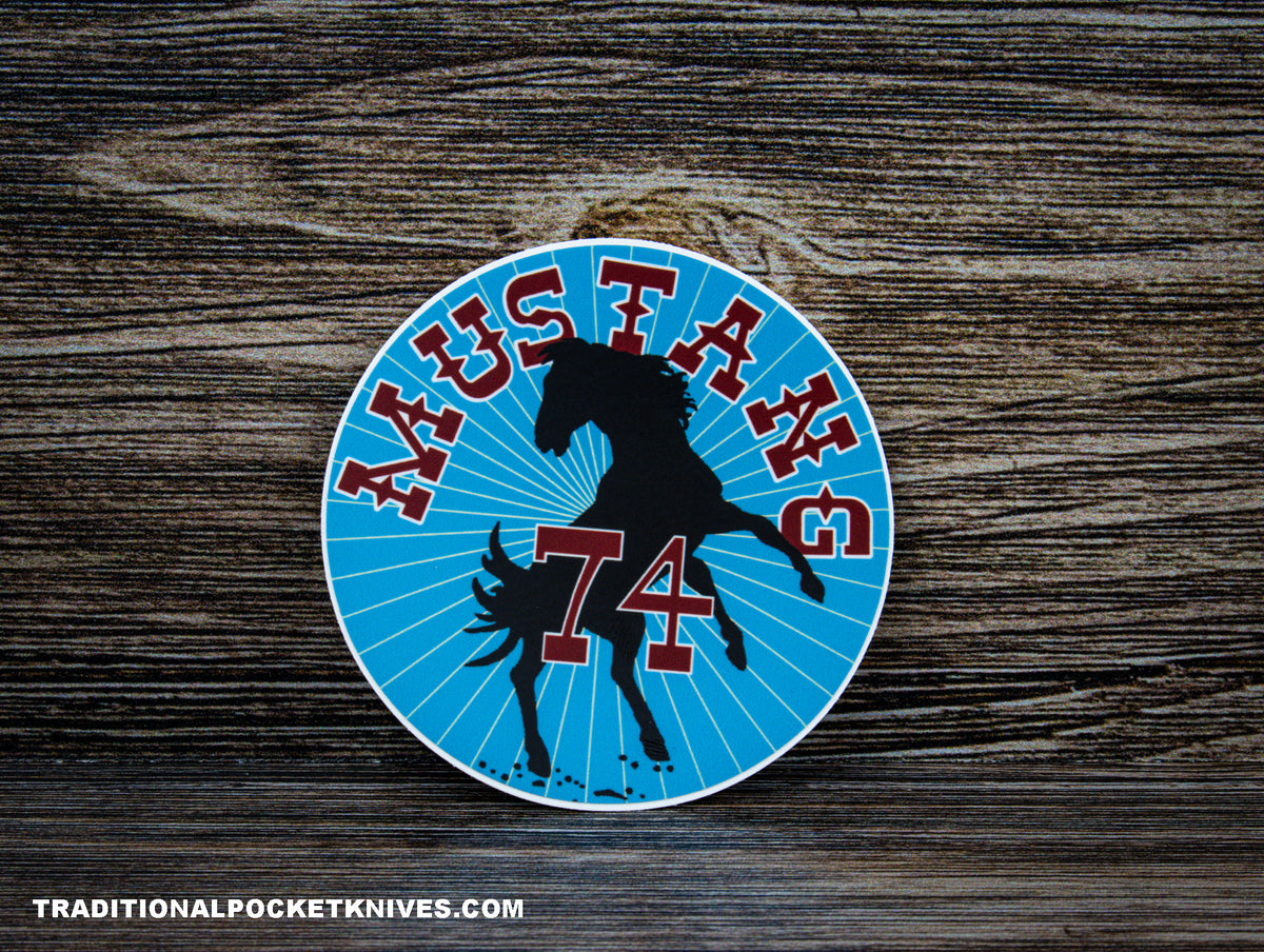 Great Eastern Cutlery #74 Mustang Sticker