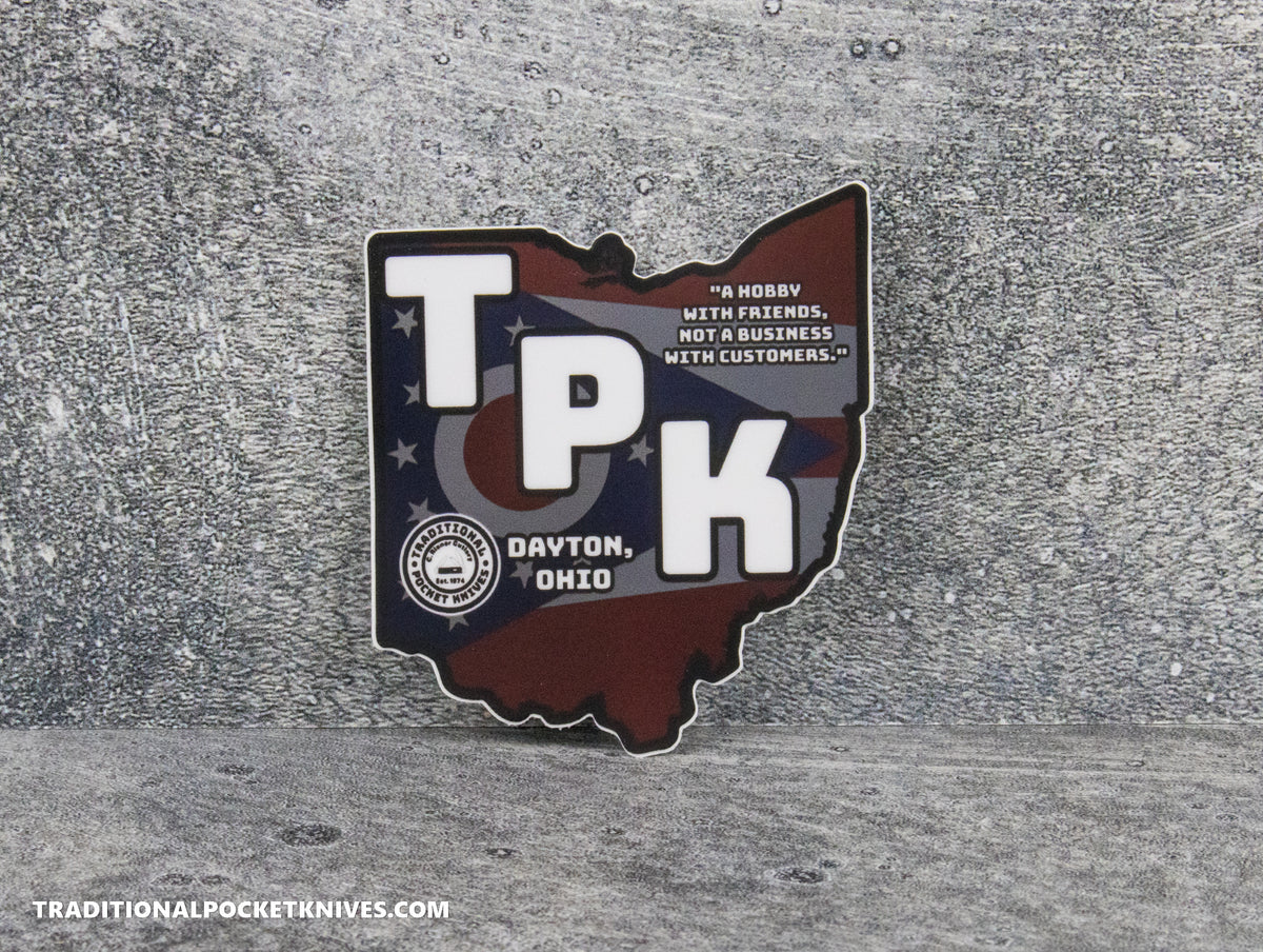 C. Risner Cutlery &quot;TPK Ohio State Outline&quot; Sticker